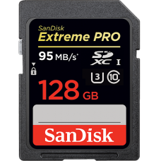 128GB карта памяти Sandisk Extreme PRO SDXC CL10 95MB/s
