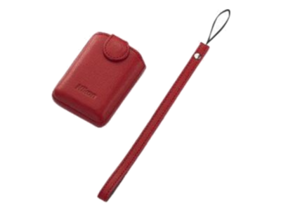  Чехол кожаный для Coolpix S01 Красный