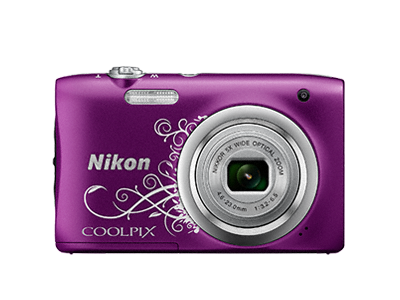 Coolpix A100 фиолетовый с рисунком