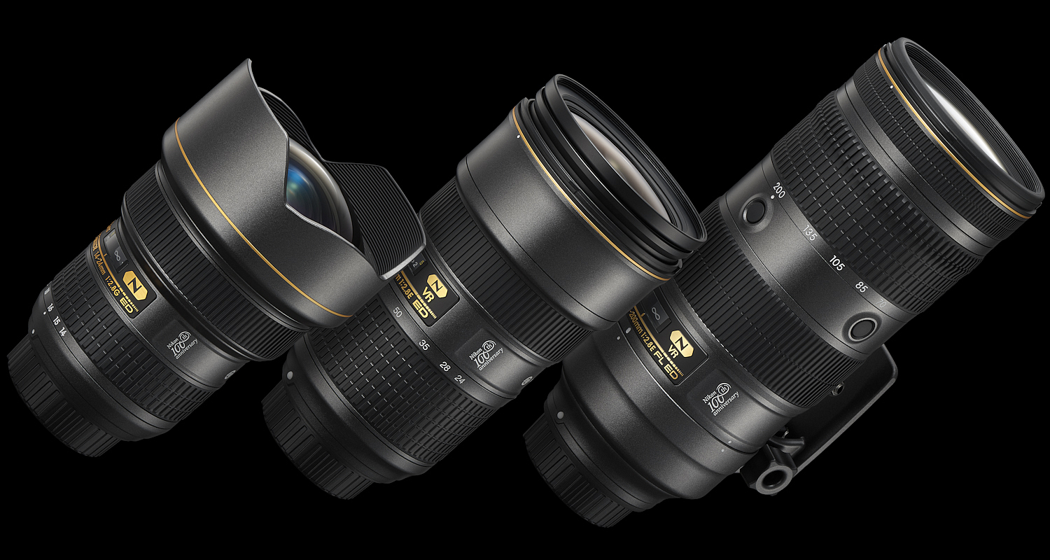 Комплект из трех зум-объективов NIKKOR F2.8 100th Anniversary Edition