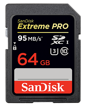 64GB карта памяти Sandisk Extreme Pro SDXC - 95MB/s UHS-I CL10