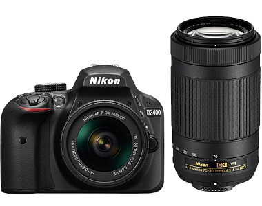D3400 Kit AF-P 18-55 VR + AF-P 70-300VR